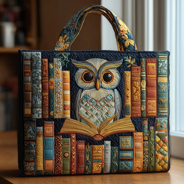 Ambachtelijke Tas – Uil en Oude Boeken