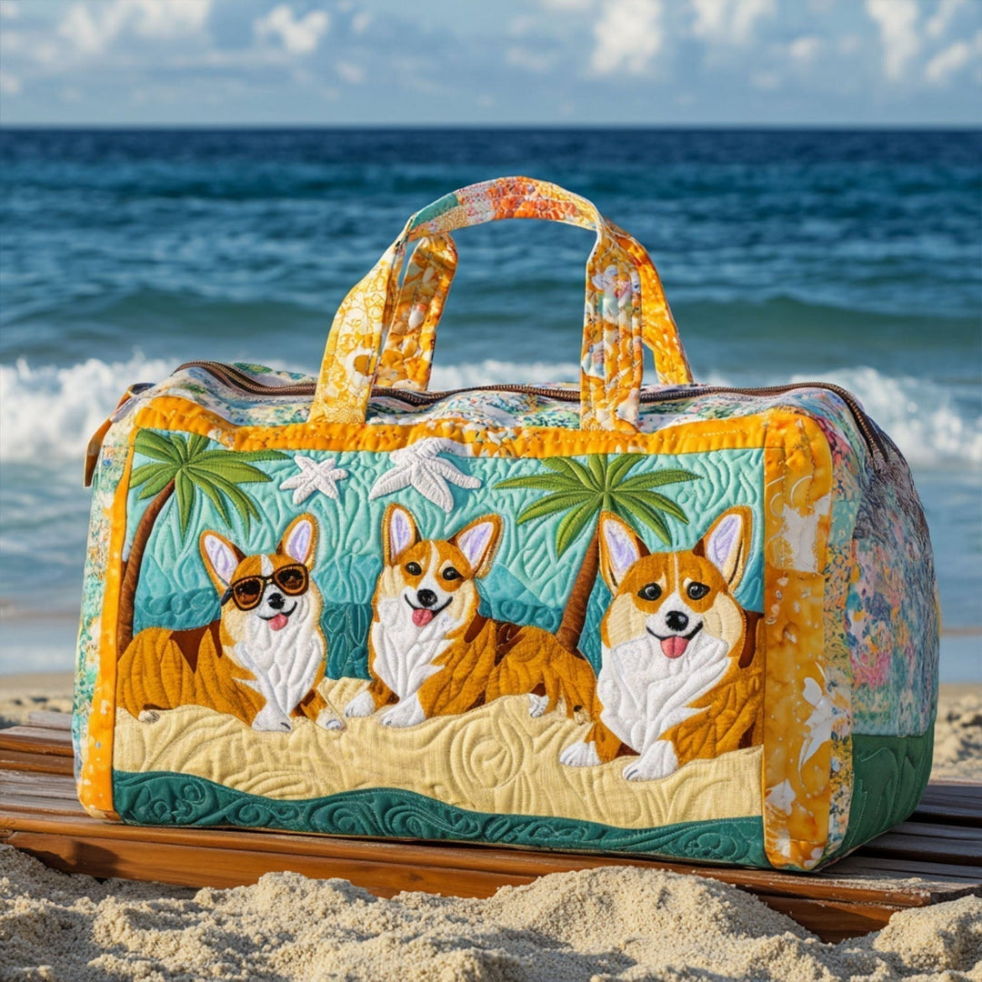 Gewatteerde Reistas - Corgi op het Strand