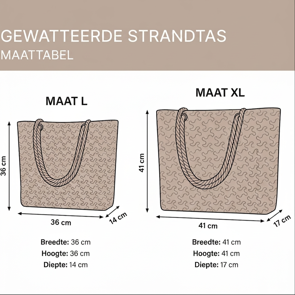 Wendy | Handgemaakte strandtas