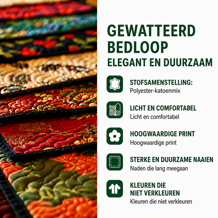 Emma - Gewatteerde bedsprei Bevroren Charme