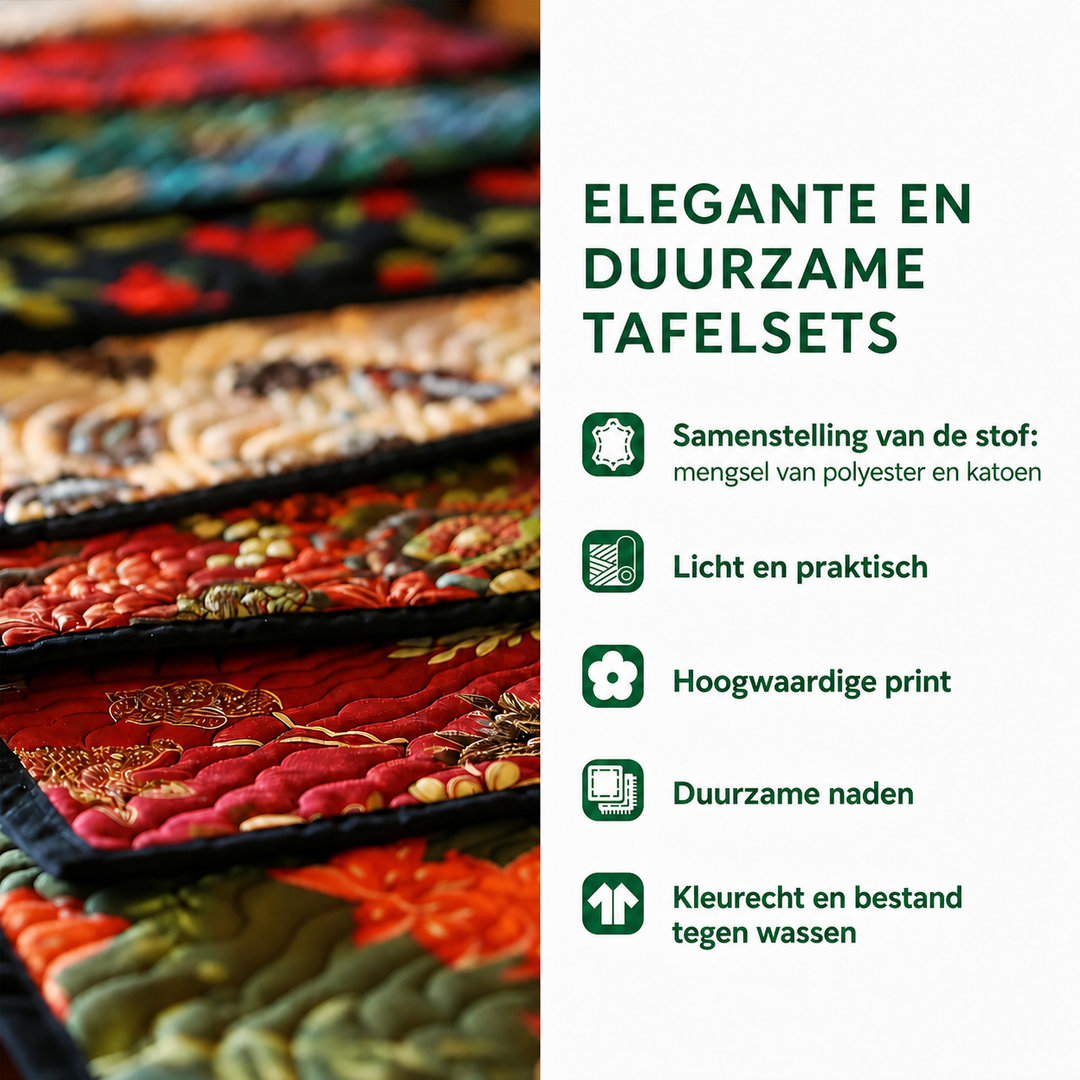 Lynn - Gewatteerde placemat Mystiek Olifant