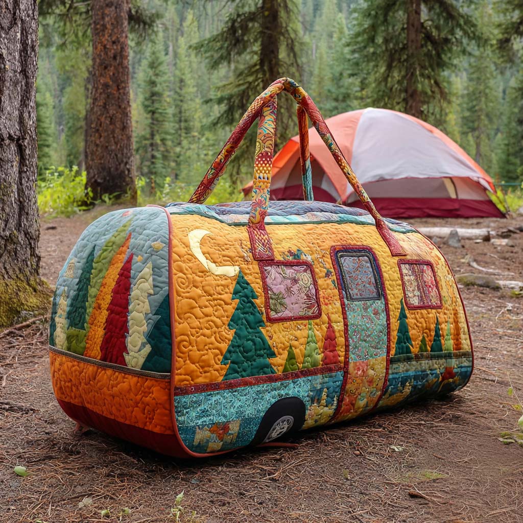 Gewatteerde Reistas - Camper in het Bos