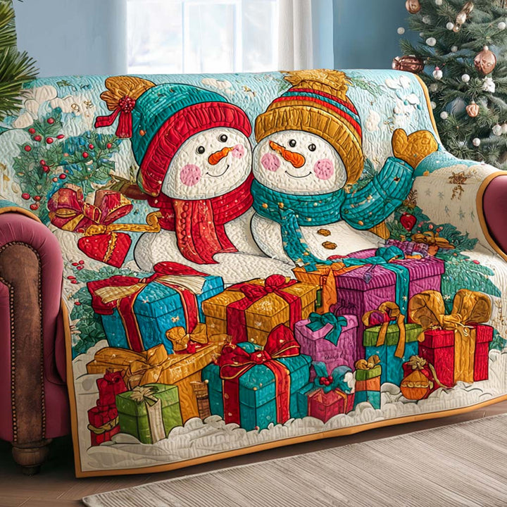 Astrid - Gewatteerde bankhoes Motief Kerst