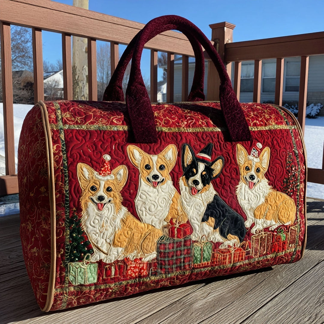 Gewatteerde Reistas - Feestelijke Corgi