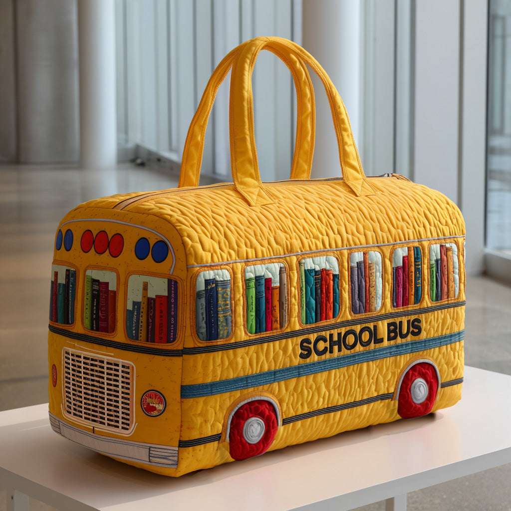 Gewatteerde Reistas - Gele Schoolbus