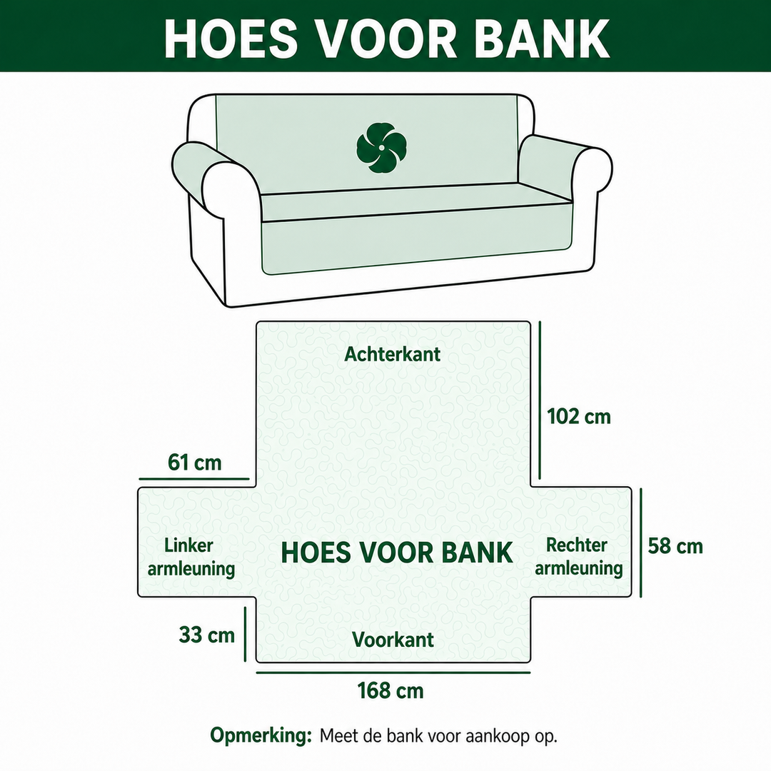 Norah - Gewatteerde bankhoes Zoet Pootafdrukken
