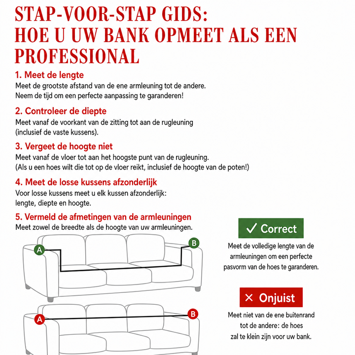 Hoes voor tweezitsbank