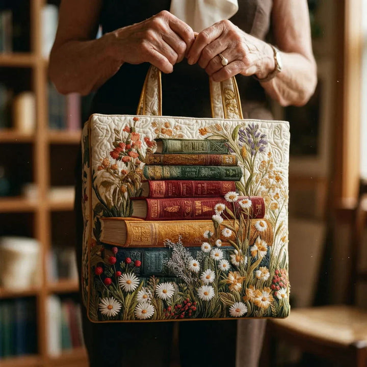Handgemaakte Matelassé Tas - Bloemenmotief