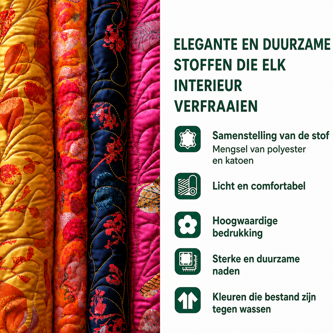 Maaike - Gewatteerde gordijnen Winterse Sfeer