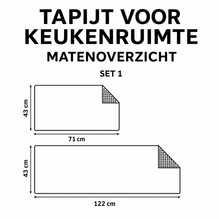 Sacha - Keukenmat Koraalrif